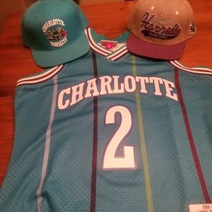 Charlotte Hornets Jersey Mitchell and ness